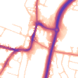 Daytime road noise heatmap for SK9 1BU