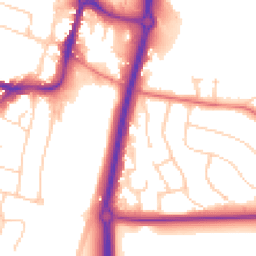 Daytime road noise heatmap for SK9 1BY