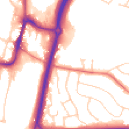 Daytime road noise heatmap for SK9 1BZ