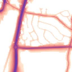 Daytime road noise heatmap for SK9 1DE