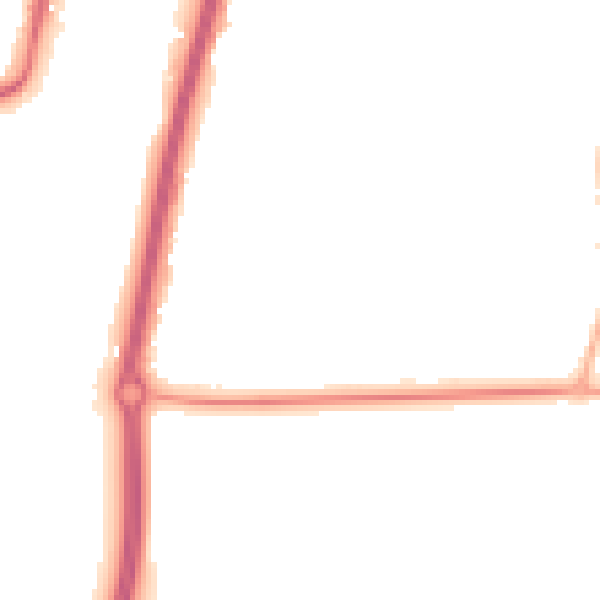 Night-time road noise heatmap for SK9 1DE