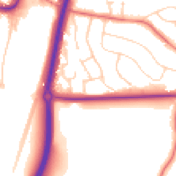 Daytime road noise heatmap for SK9 1DG