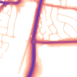 Daytime road noise heatmap for SK9 1EL