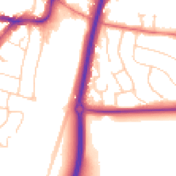 Daytime road noise heatmap for SK9 1EP