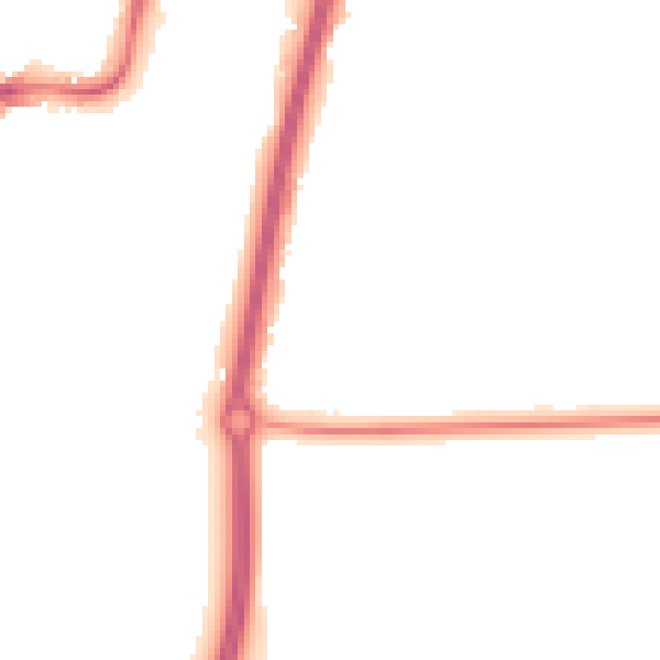 Night-time road noise heatmap for SK9 1ES