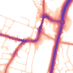 Daytime road noise heatmap for SK9 1HG