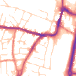 Daytime road noise heatmap for SK9 1JX
