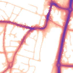 Daytime road noise heatmap for SK9 1LP