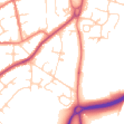 Daytime road noise heatmap for SK9 1QQ