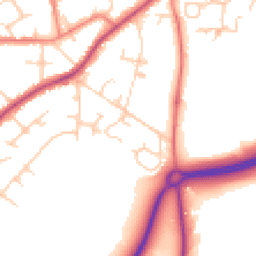 Daytime road noise heatmap for SK9 1QY