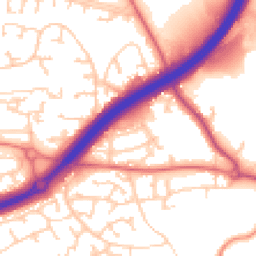 Daytime road noise heatmap for SK9 2HE