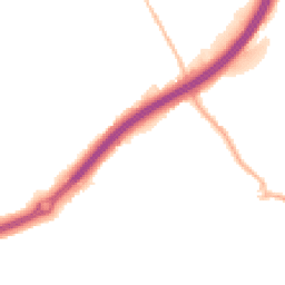 Night-time road noise heatmap for SK9 2HE