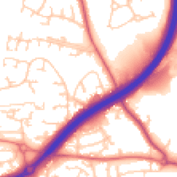 Daytime road noise heatmap for SK9 2PD
