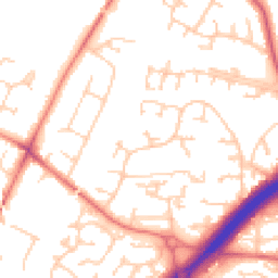 Daytime road noise heatmap for SK9 2PE