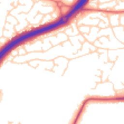 Daytime road noise heatmap for SK9 2RN