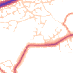 Daytime road noise heatmap for SK9 2TL