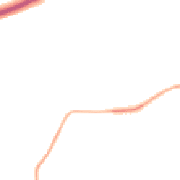 Night-time road noise heatmap for SK9 2TL