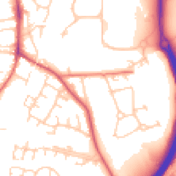 Daytime road noise heatmap for SK9 3AN