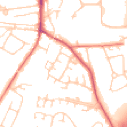 Daytime road noise heatmap for SK9 3BZ
