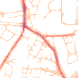 Daytime road noise heatmap for SK9 3DB