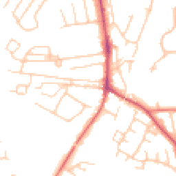 Daytime road noise heatmap for SK9 3DJ