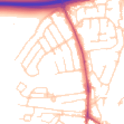 Daytime road noise heatmap for SK9 3JA