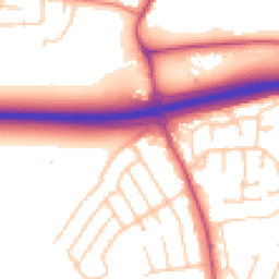 Daytime road noise heatmap for SK9 3JG