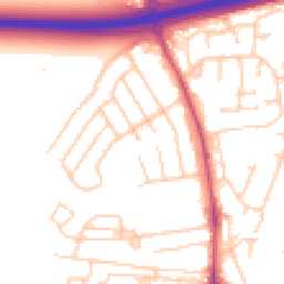 Daytime road noise heatmap for SK9 3JR