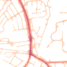 Daytime road noise heatmap for SK9 3LL