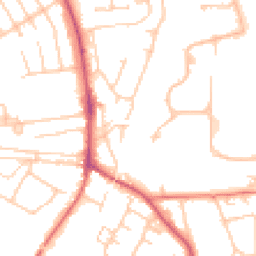 Daytime road noise heatmap for SK9 3LR