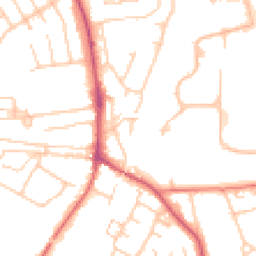 Daytime road noise heatmap for SK9 3LS