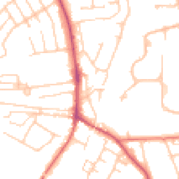 Daytime road noise heatmap for SK9 3LW