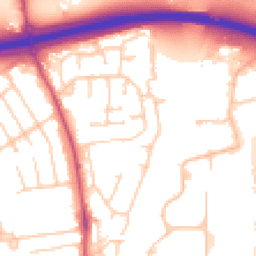 Daytime road noise heatmap for SK9 3QR