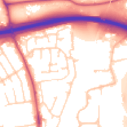 Daytime road noise heatmap for SK9 3QU