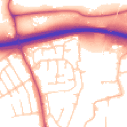 Daytime road noise heatmap for SK9 3SA