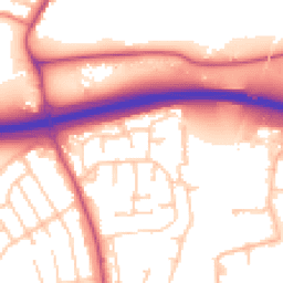Daytime road noise heatmap for SK9 3SU