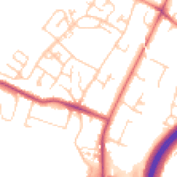 Daytime road noise heatmap for SK9 4BA