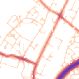 Daytime road noise heatmap for SK9 4BD
