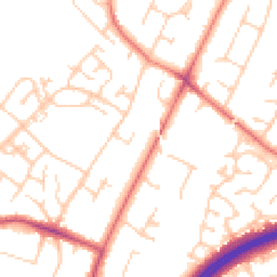 Daytime road noise heatmap for SK9 4BJ