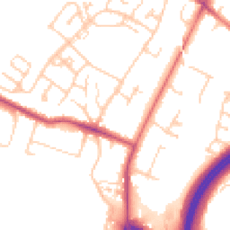 Daytime road noise heatmap for SK9 4DD