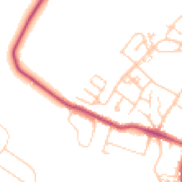 Daytime road noise heatmap for SK9 4EA
