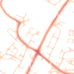 Daytime road noise heatmap for SK9 4EG