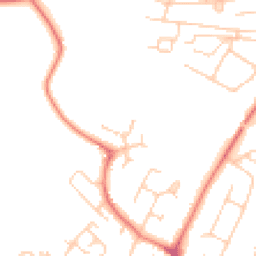Daytime road noise heatmap for SK9 4GD
