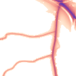 Daytime road noise heatmap for SK9 4LF