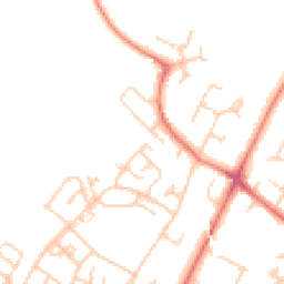Daytime road noise heatmap for SK9 4NQ