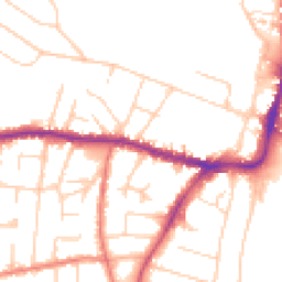 Daytime road noise heatmap for SK9 5BB