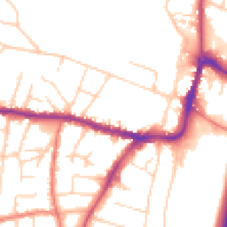 Daytime road noise heatmap for SK9 5BF
