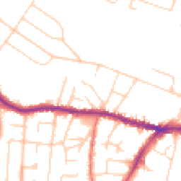 Daytime road noise heatmap for SK9 5BR