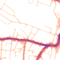 Daytime road noise heatmap for SK9 5BW