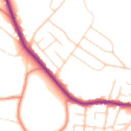 Daytime road noise heatmap for SK9 5DU